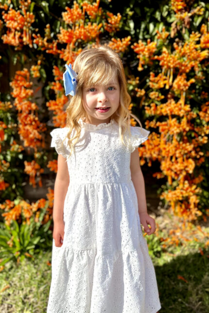 Sweet Blossom White Tiered Dress