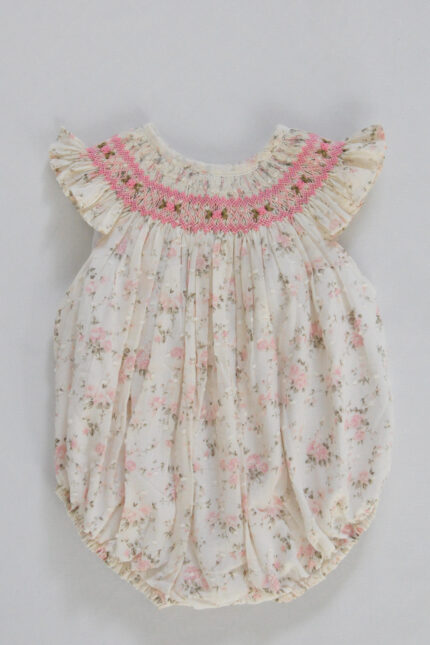 Eden Hand-Smocked Girls Romper