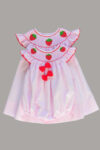 Strawberry Hand Smocked Bishop Romper