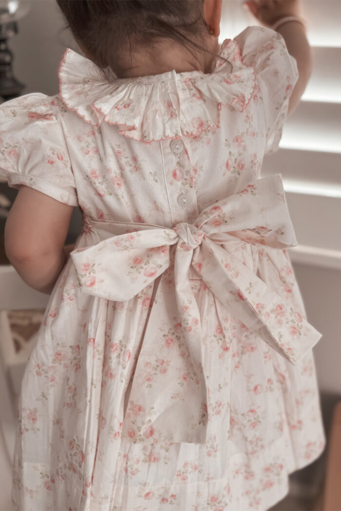 Elle Floral Hand Smocked Dress