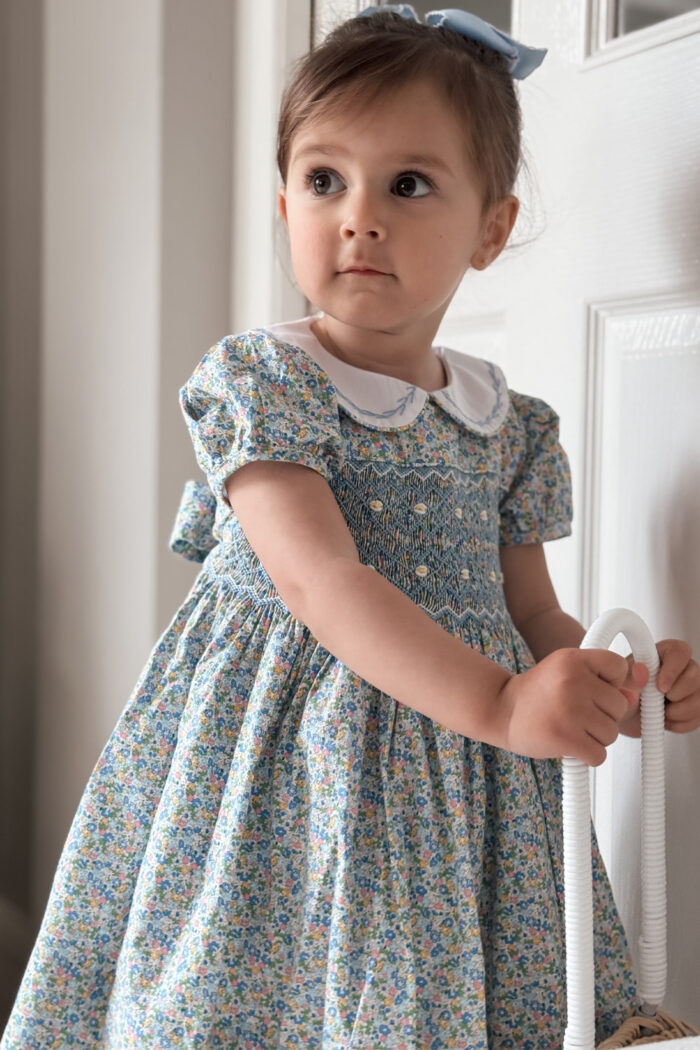 Blue Floral Ditsy Dress