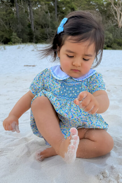 Blue Floral Ditsy Romper