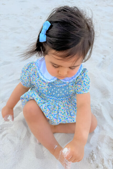 Blue Floral Ditsy Romper